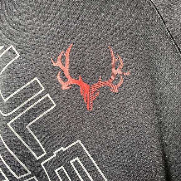 Muley Freak Hoodie Mens sz Small Elk Deer Hunting Sweater Kangaroo Pockets - Picture 4 of 10